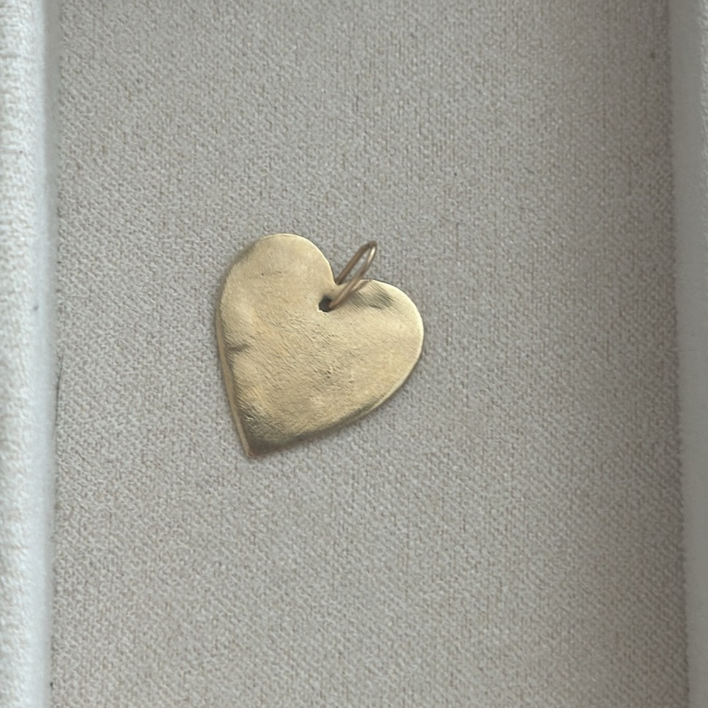 Catbird NYC 14K Yellow Solid Gold Full Heart Charm
